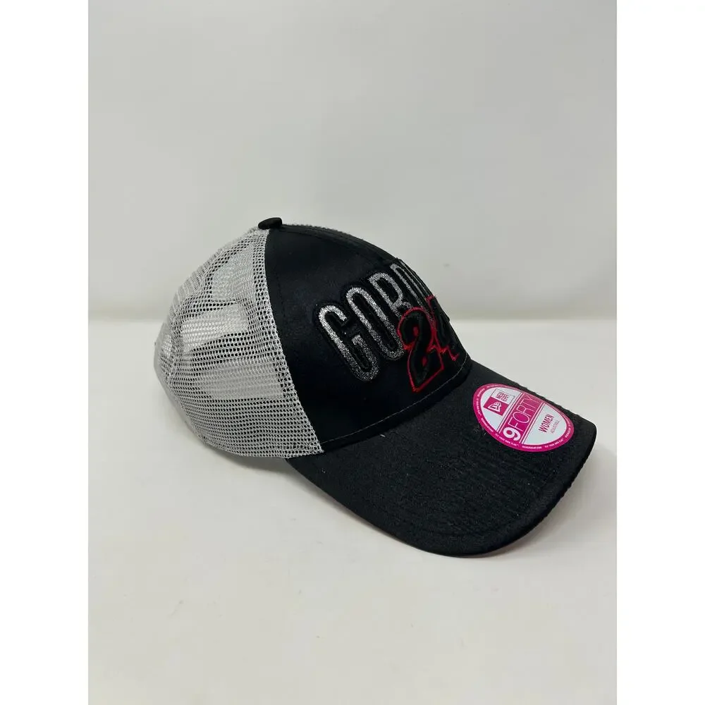 New Era Nascar Jeff Gordon 24 Black Women's Ballcap Hat NWT